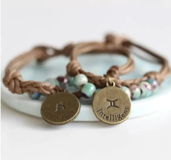 Konstellationen Keramik hand made DIY Armbänder Artware Retro für frau mädchen geschenk Mode Schmuck #1442