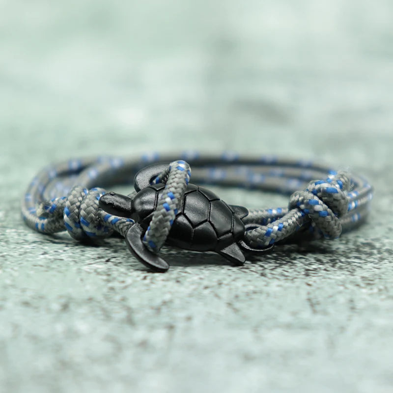 Doppel Wrap Paracord Armband Nette Sea Turtle Tiere Braclet Böhmen Männer Frauen Einstellbare Braslet Outdoor Survival Schmuck Geschenk