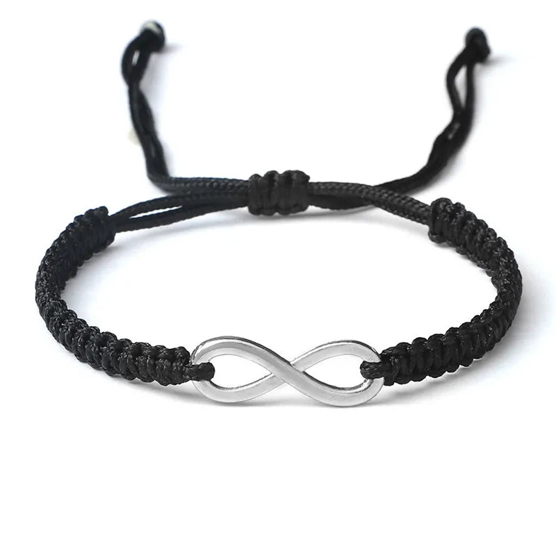 Klassische Unendlichkeit Armband Freundschaft Geflochtene Einstellbar Für Paare Männer Frauen Handgemachte String Charme Armbänder & Armreifen Schmuck
