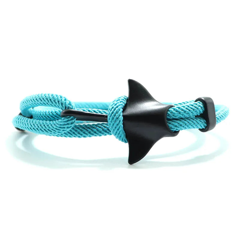 Bohemian Manta Rays Armband Trendy Marine Leben Handgemachte Wrap Braslet Männer Frauen Mulrilayer Seil Braclet Tier Schmuck Armband