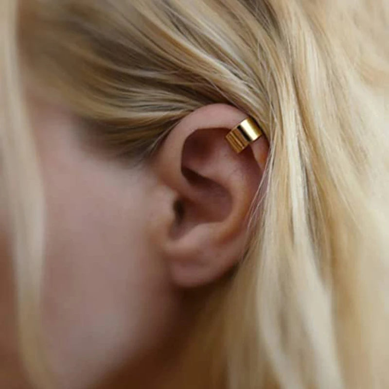 1 Stücke/15 Stücke Edelstahl Ohrstulpe Helix Knorpel Clip On Wrap Ohrringe Gefälschter Nasenring Nicht-Piercing Einstellbar Männer Frauen