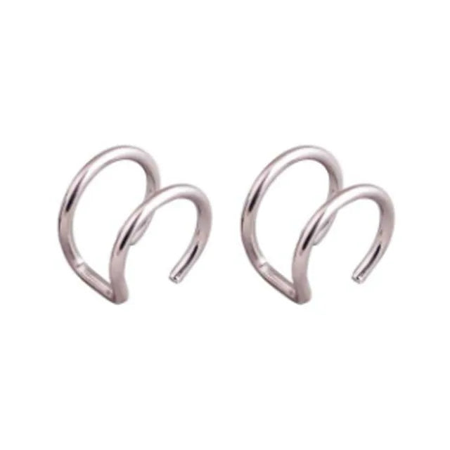 1 Stücke/15 Stücke Edelstahl Ohrstulpe Helix Knorpel Clip On Wrap Ohrringe Gefälschter Nasenring Nicht-Piercing Einstellbar Männer Frauen