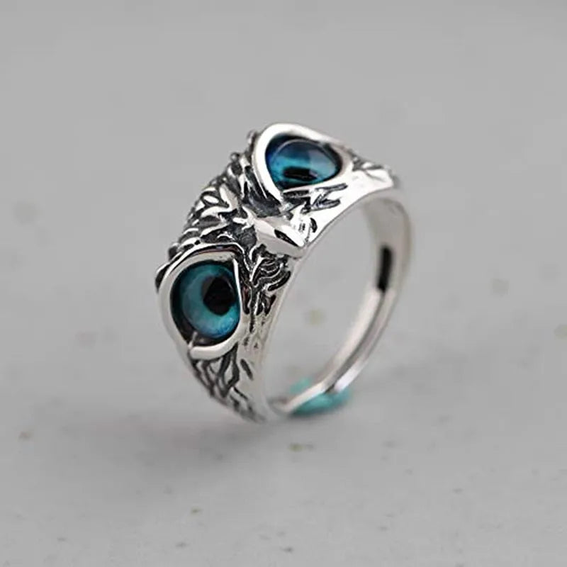 Öffnung Einstellbare Ring Legierung Zweig Eule Ring Mode Schmuck Weibliche Hochzeit Schmuck Ring Frauen Mann Ringe Beste Geschenk