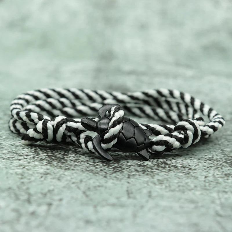 Doppel Wrap Paracord Armband Nette Sea Turtle Tiere Braclet Böhmen Männer Frauen Einstellbare Braslet Outdoor Survival Schmuck Geschenk