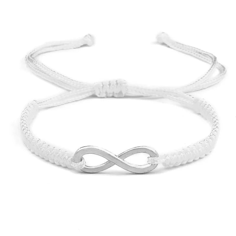Klassische Unendlichkeit Armband Freundschaft Geflochtene Einstellbar Für Paare Männer Frauen Handgemachte String Charme Armbänder & Armreifen Schmuck