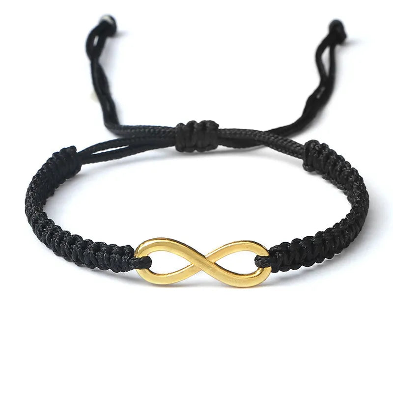 Klassische Unendlichkeit Armband Freundschaft Geflochtene Einstellbar Für Paare Männer Frauen Handgemachte String Charme Armbänder & Armreifen Schmuck