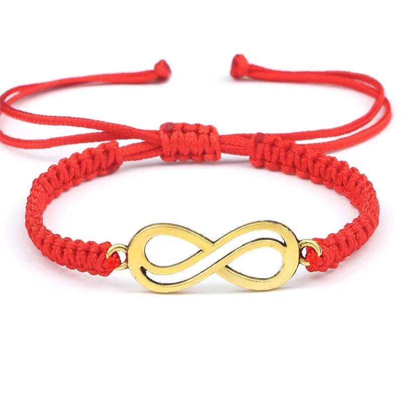 Klassische Unendlichkeit Armband Freundschaft Geflochtene Einstellbar Für Paare Männer Frauen Handgemachte String Charme Armbänder & Armreifen Schmuck