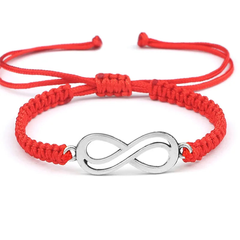 Klassische Unendlichkeit Armband Freundschaft Geflochtene Einstellbar Für Paare Männer Frauen Handgemachte String Charme Armbänder & Armreifen Schmuck