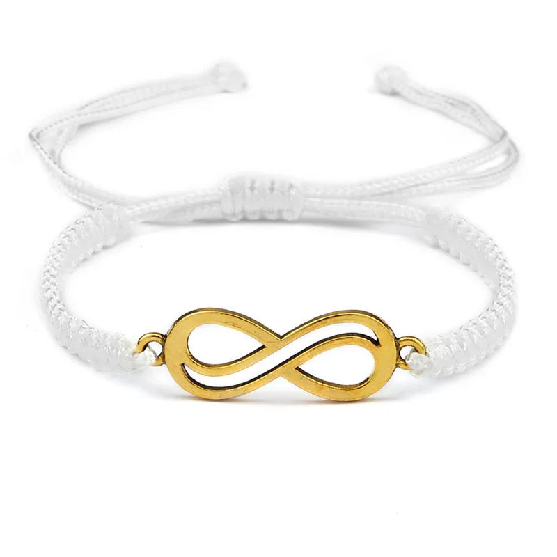 Klassische Unendlichkeit Armband Freundschaft Geflochtene Einstellbar Für Paare Männer Frauen Handgemachte String Charme Armbänder & Armreifen Schmuck