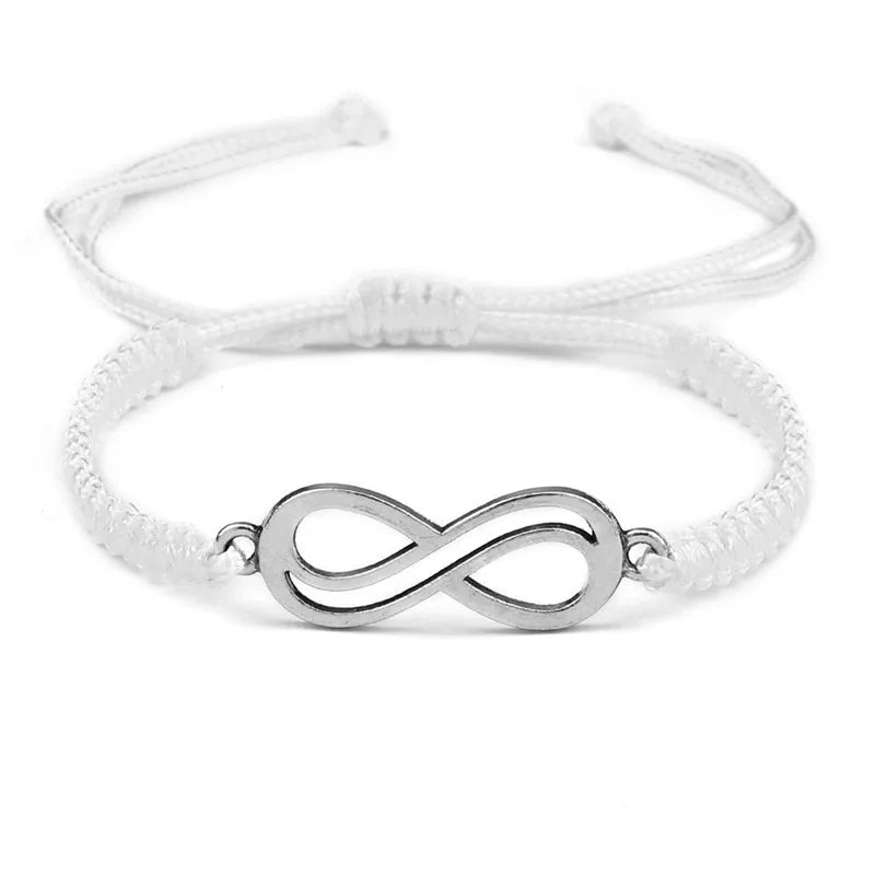 Klassische Unendlichkeit Armband Freundschaft Geflochtene Einstellbar Für Paare Männer Frauen Handgemachte String Charme Armbänder & Armreifen Schmuck