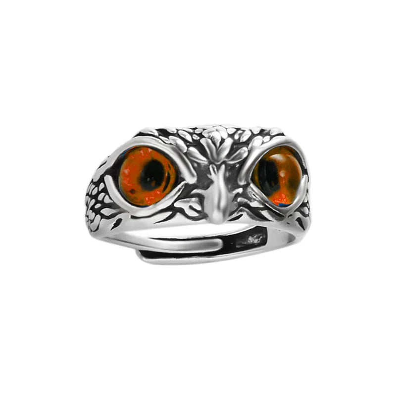 Öffnung Einstellbare Ring Legierung Zweig Eule Ring Mode Schmuck Weibliche Hochzeit Schmuck Ring Frauen Mann Ringe Beste Geschenk