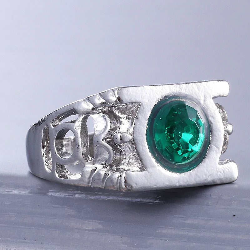 Modeschmuck Charm Green Lantern Ring für Männer und Frauen