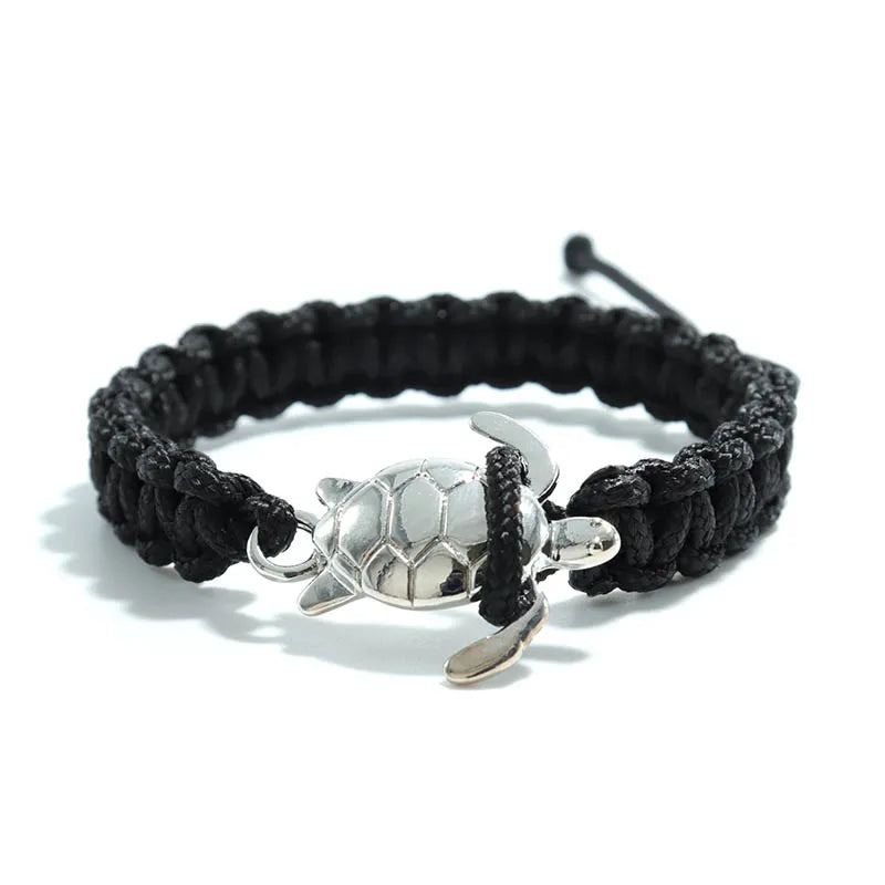 Handgemachtes Paracord Survival Armband Herren Meeresschildkröte Armband Verstellbares Seil Armband Freund Geschenk Armband Schmuck Pulseira