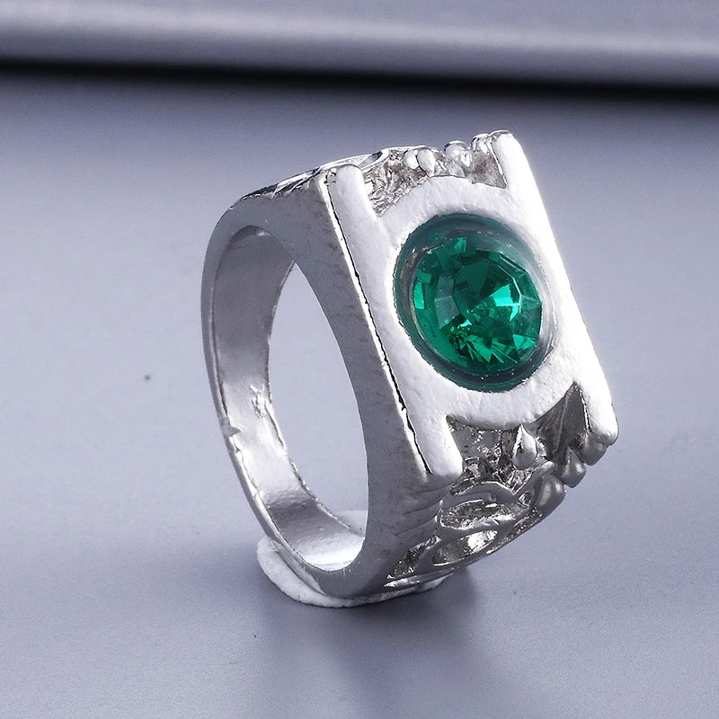 Modeschmuck Charm Green Lantern Ring für Männer und Frauen