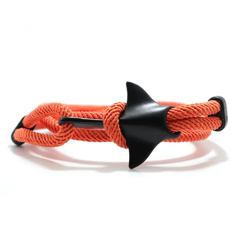 Bohemian Manta Rays Armband Trendy Marine Leben Handgemachte Wrap Braslet Männer Frauen Mulrilayer Seil Braclet Tier Schmuck Armband