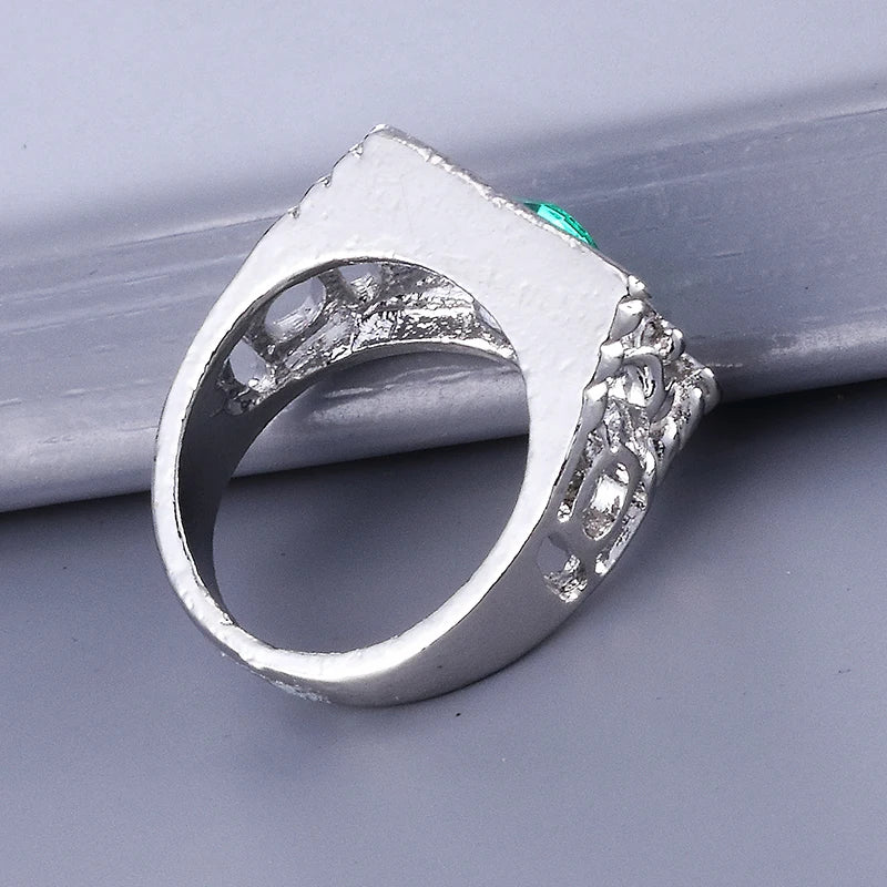 Modeschmuck Charm Green Lantern Ring für Männer und Frauen
