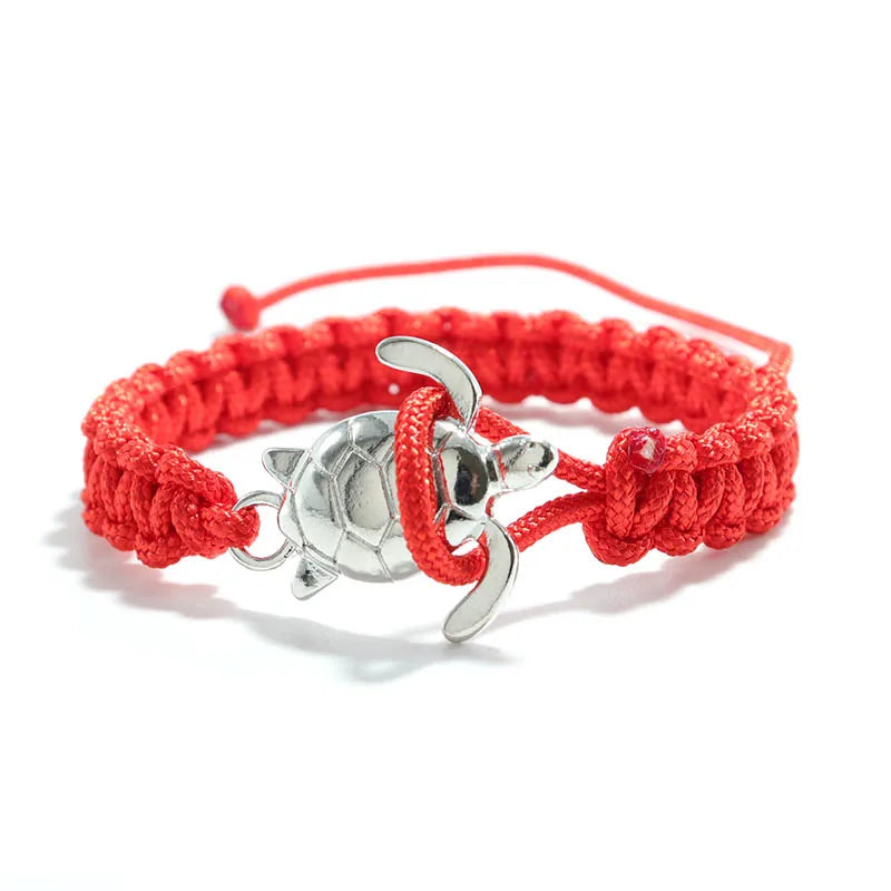 Handgemachtes Paracord Survival Armband Herren Meeresschildkröte Armband Verstellbares Seil Armband Freund Geschenk Armband Schmuck Pulseira