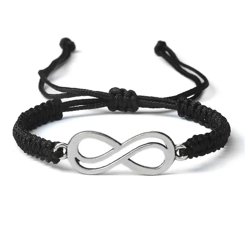 Klassische Unendlichkeit Armband Freundschaft Geflochtene Einstellbar Für Paare Männer Frauen Handgemachte String Charme Armbänder & Armreifen Schmuck
