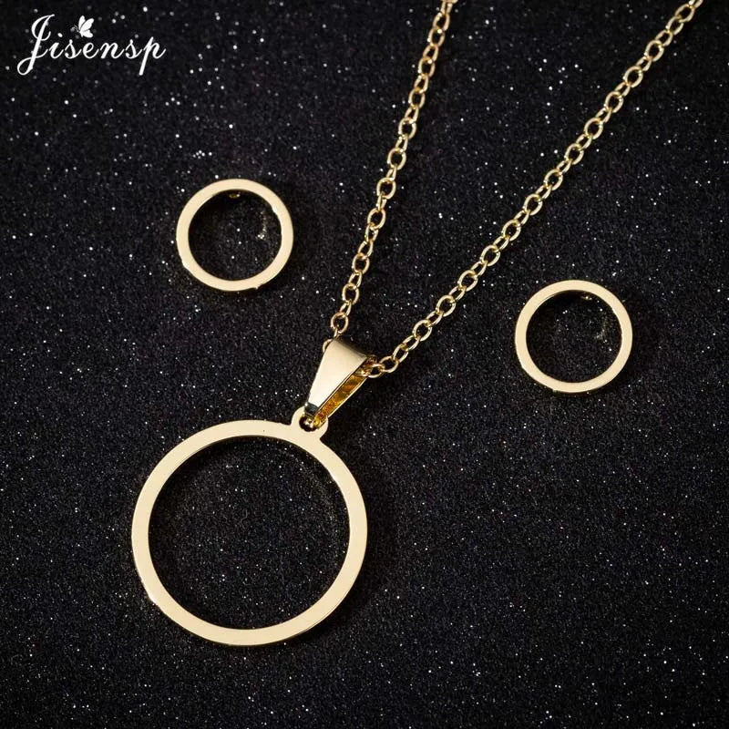 100% Tiny Star Edelstahl Anhänger Halsketten für Frauen Geburtstag Schmuck Einfache Crescent Moon Ohrringe Schmuck Dropshipping