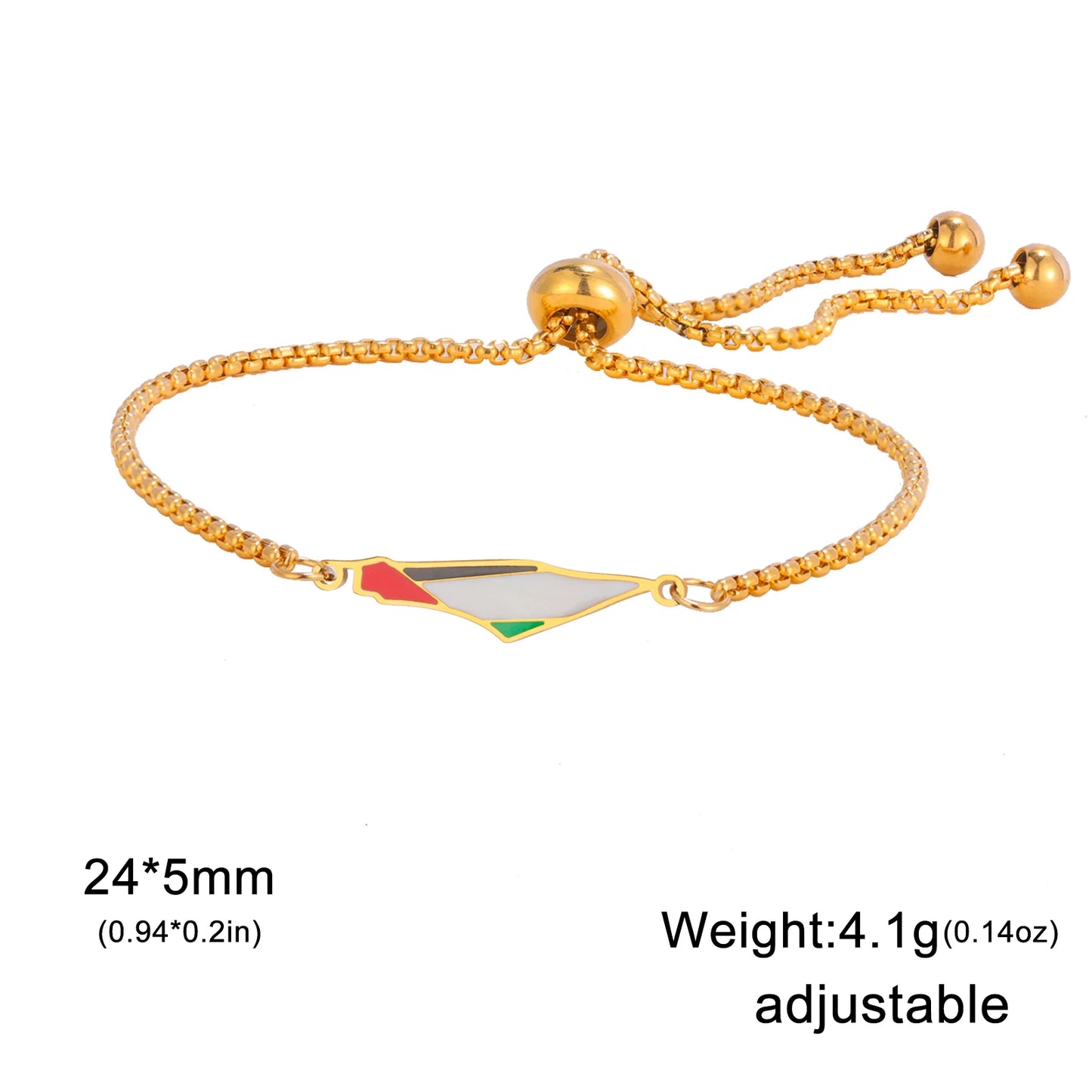 Israel Palästina Karte Anhänger Edelstahl Armband Männer und Frauen Mode Ethnische Party Multi Stil Armband Schmuck Geschenk