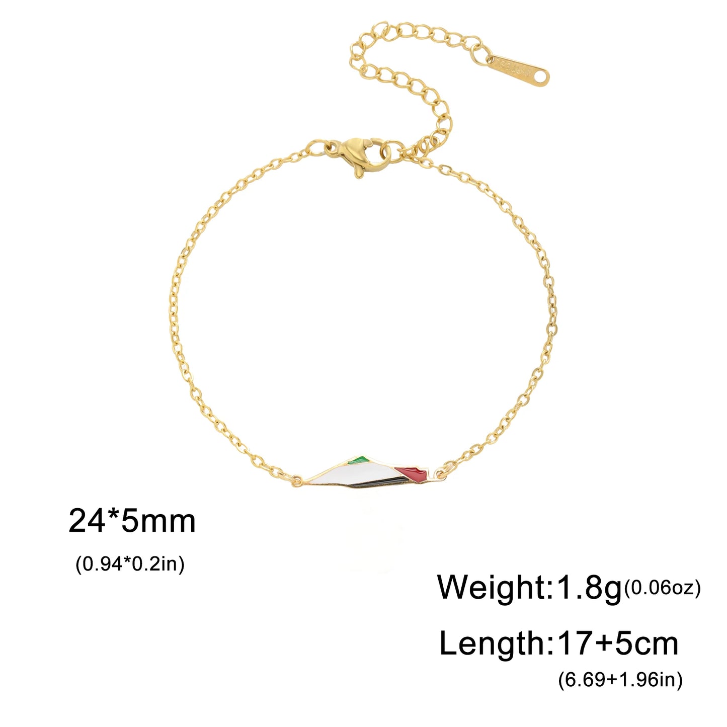Israel Palästina Karte Anhänger Edelstahl Armband Männer und Frauen Mode Ethnische Party Multi Stil Armband Schmuck Geschenk