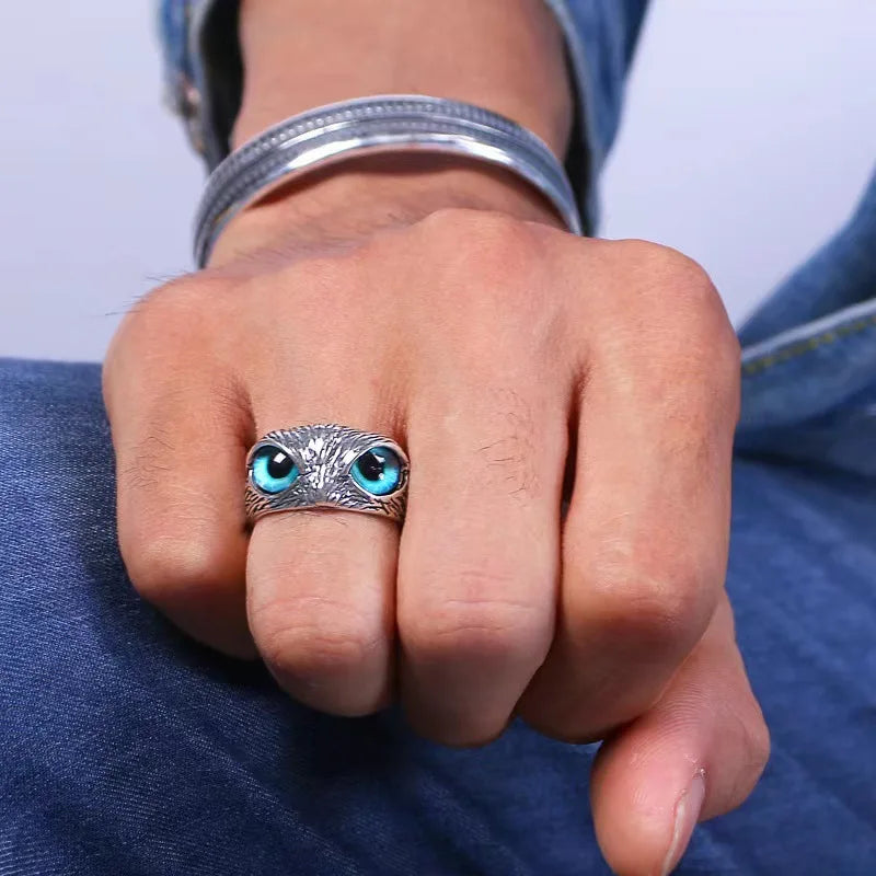 Mode Charme Vintage Eule Ring für Männer Frauen Nette Tiere Eule Jugend Gothic Ringe Schmuck Zubehör Geschenke