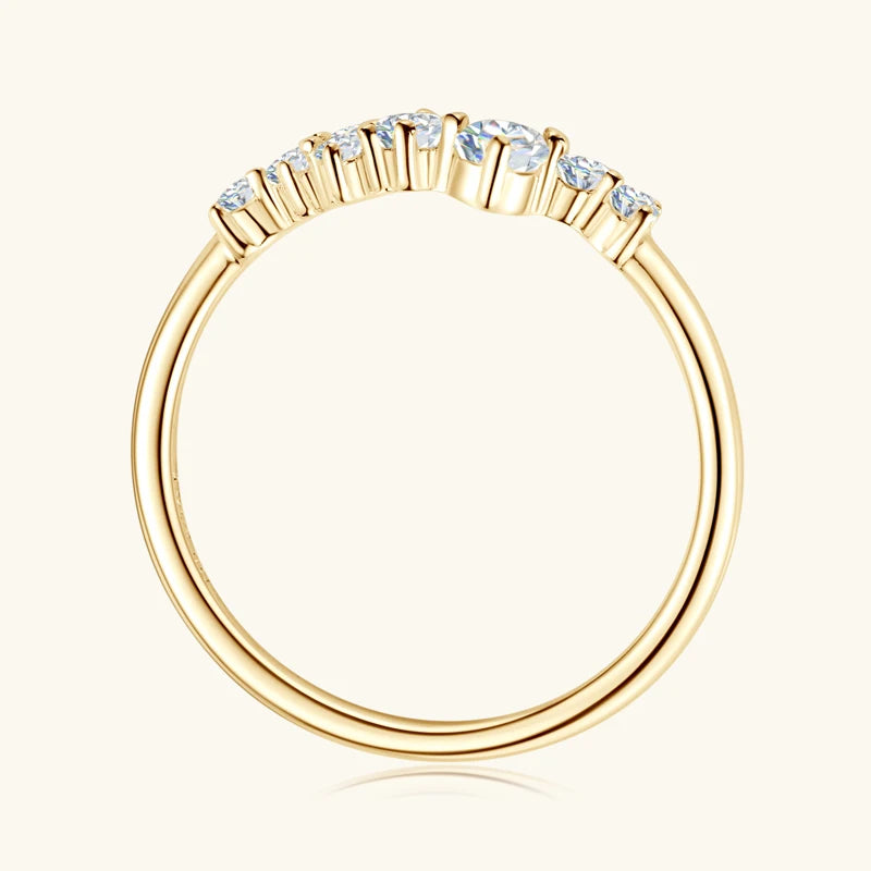 OXTAO Echt S925 Ring Voller Moissanit Ewigkeit Ring Sterling Silber Hochzeit Engagement Finger Ringe für Frauen Edlen Schmuck GRA