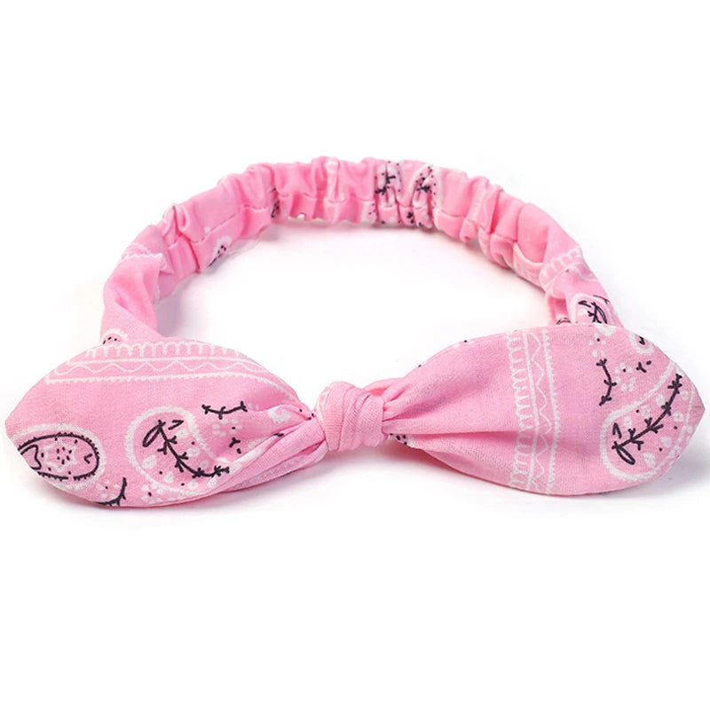 Neue Boho Frauen Weiche Solid Print Stirnbänder Vintage Kreuz Knoten Elastische Haarbänder Turban Bandanas Mädchen Haar Bands Haar Zubehör