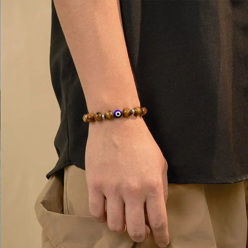 Schwarzes Turmalin, Hämatit, Rosenquarz & Lepidolith Armband/Heilung, Depression, Angst, Schutz, Empath Armband