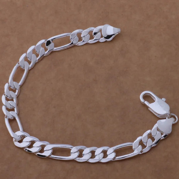 Armband aus 925er-Sterlingsilber, Herz, hochwertige romantische Kette für Damen und Herren, modisch, Verlobungsfeier, Hochzeit, Schmuck, Geschenk