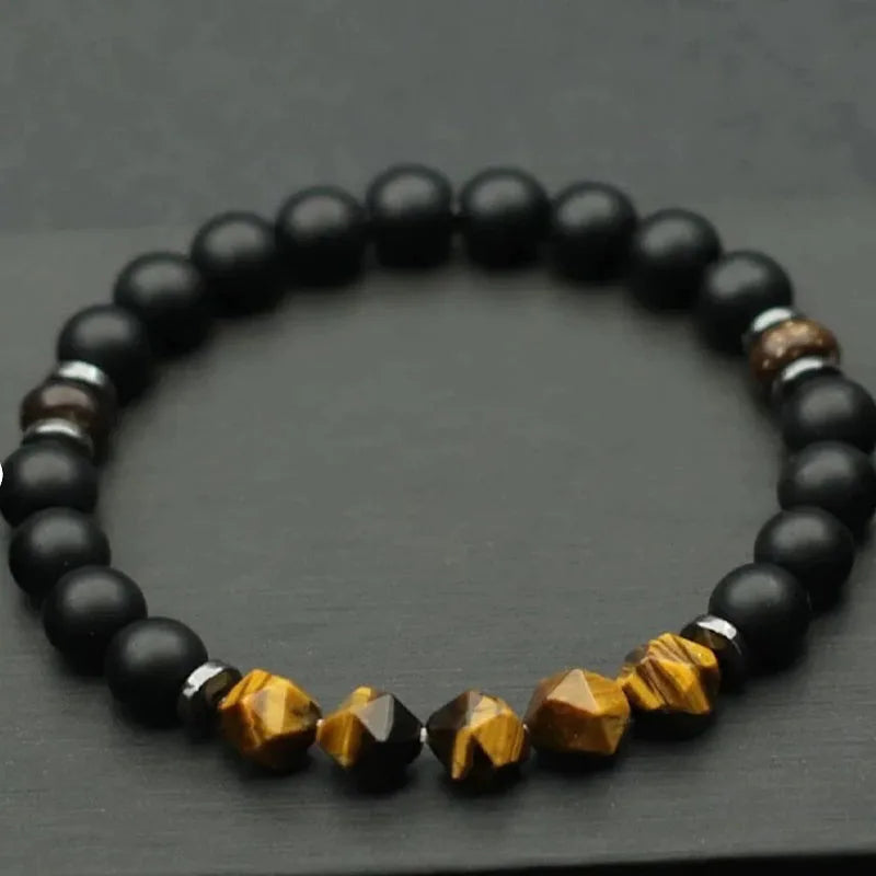 Schwarzes Turmalin, Hämatit, Rosenquarz & Lepidolith Armband/Heilung, Depression, Angst, Schutz, Empath Armband