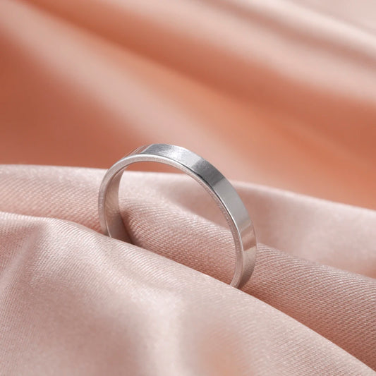 Dreamtimes Chic Einfache Runde Ehering Ringe Für Frauen Männer 3 Farben Edelstahl Engagement Weiblichen Ring Geschenke 2023 Schmuck