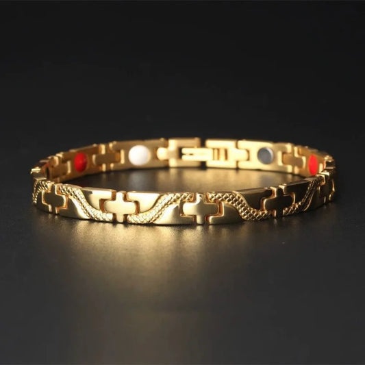 Twisted Pattern Magnet armband für Frauen Magnete Armbänder Armreifen für Frauen Männer Pulse ras Acero inoxidable Para Mujer браслет