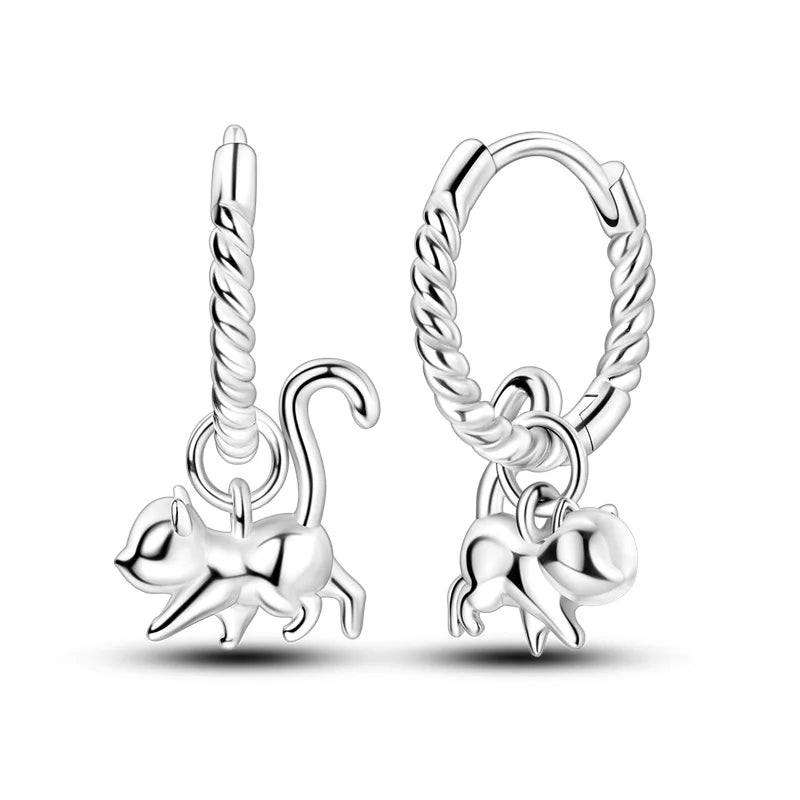 2024 Hotsale Ohrringe aus 925er-Sterlingsilber, Creolen mit Pavé-CZ-U-Form, Zirkon für Frauen, funkelnd, mit Größe, Modellanzeige