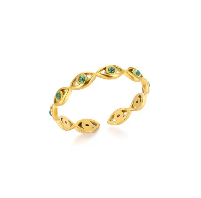 Minimalistische Textur Edelstahl Geometrische Ringe für Frauen Gold Farbe Öffnung Paar Ring Ästhetische Hochzeit Weihnachten Schmuck