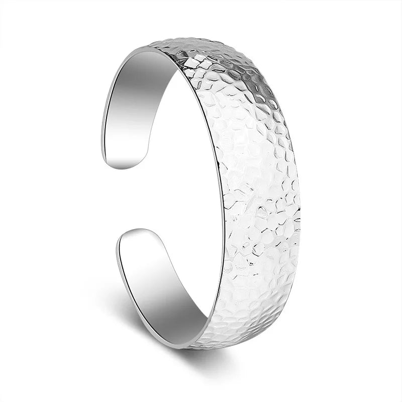 925 Sterling Silber Retro Manschette Armreifen Armbänder Für Frauen Luxus Schmuck Zubehör Großhandel
