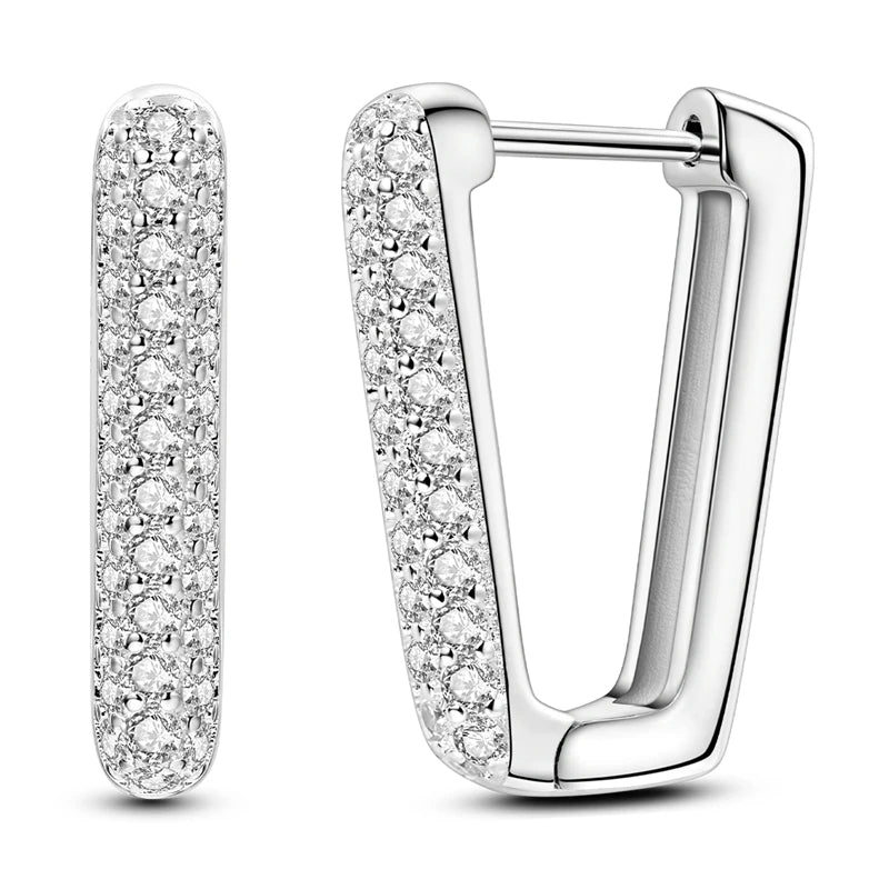 2025 neue 925 Sterling Silber Creolen Blumen Zirkon Tropfen Ohrringe Stud Für Frau Feine Geburtstag Hochzeit Schmuck Geschenke