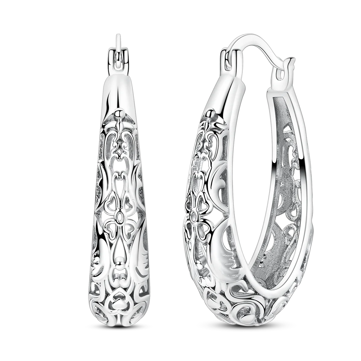 MULA Creolen aus 925er-Sterlingsilber, Kreis-Creolen für Damen, Zirkon, Original-Pendientes, edler Schmuck für Frauen, DIY-Geschenk