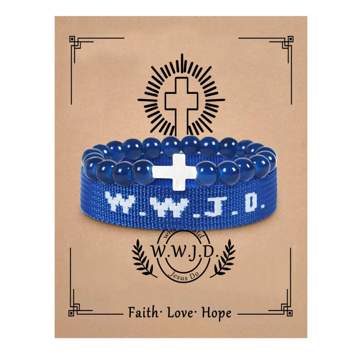 Harong WWJD verstellbare bunte Armbänder „What Wound Jesus Do“-Armbänder, inspirierender christlicher Schmuck, Geschenke für Damen und Herren