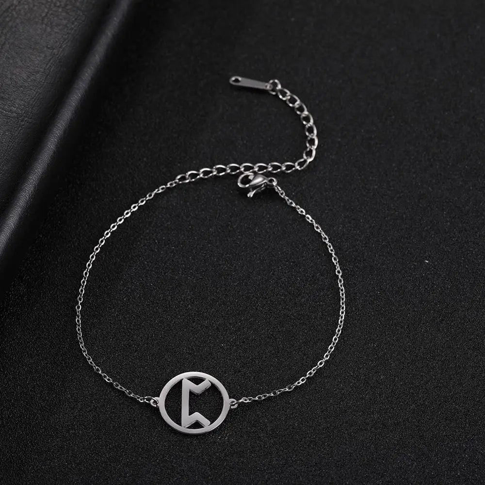 Likgreat 24 Wikinger-Runen-Charm-Armband, Edelstahl, für Damen und Herren, Schmuck, nordischer alter Schutzpatron, Odin-Amulett, Geschenk, 2023, Neu