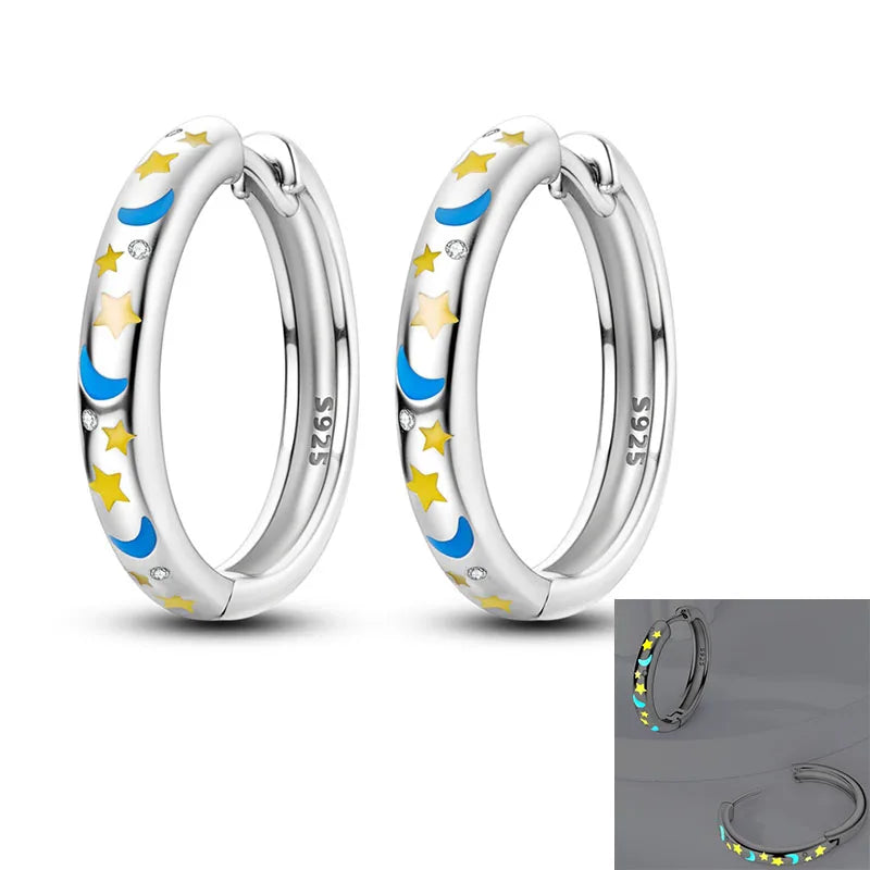 Original 925er Sterlingsilber, buntes Gold, Roségold, große Creolen für Frauen, Kollokation, Hochzeit, für Frau, Freundin, Geschenk