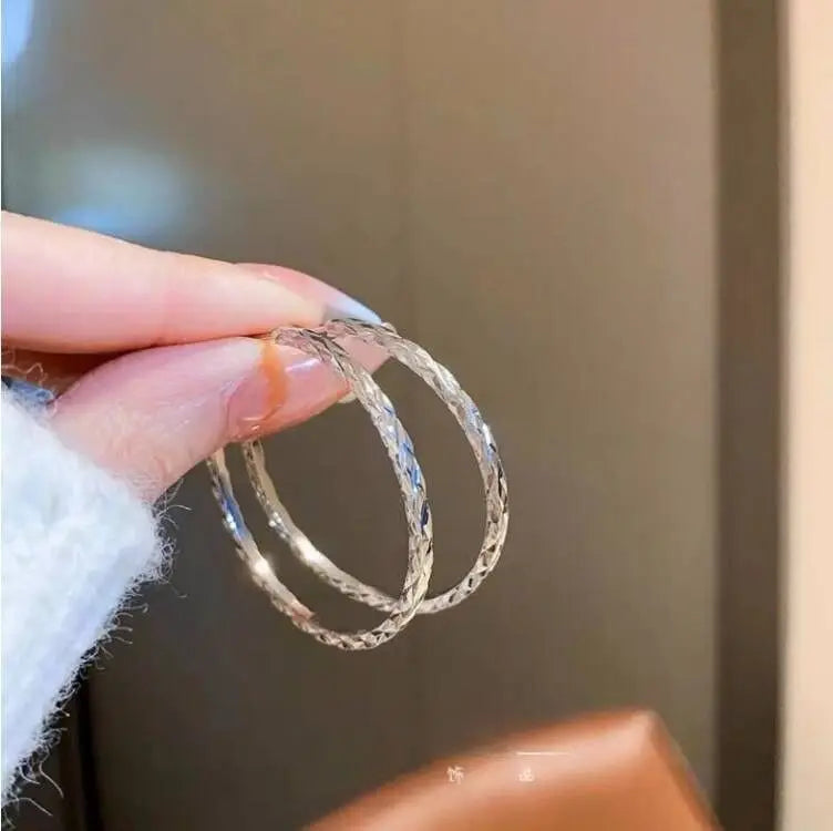 Mode Übertrieben Großen Kreis Creolen für Frauen Erklärung Schmuck Glatte Kreis Ohrringe Femme Boucles d'oreilles
