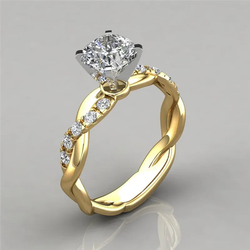Mode Luxus Strass Ringe für Frauen Männer Koreanische Romantische Shiny Zirkon Kreuz Liebhaber Ring Engagement Hochzeit Schmuck Geschenk