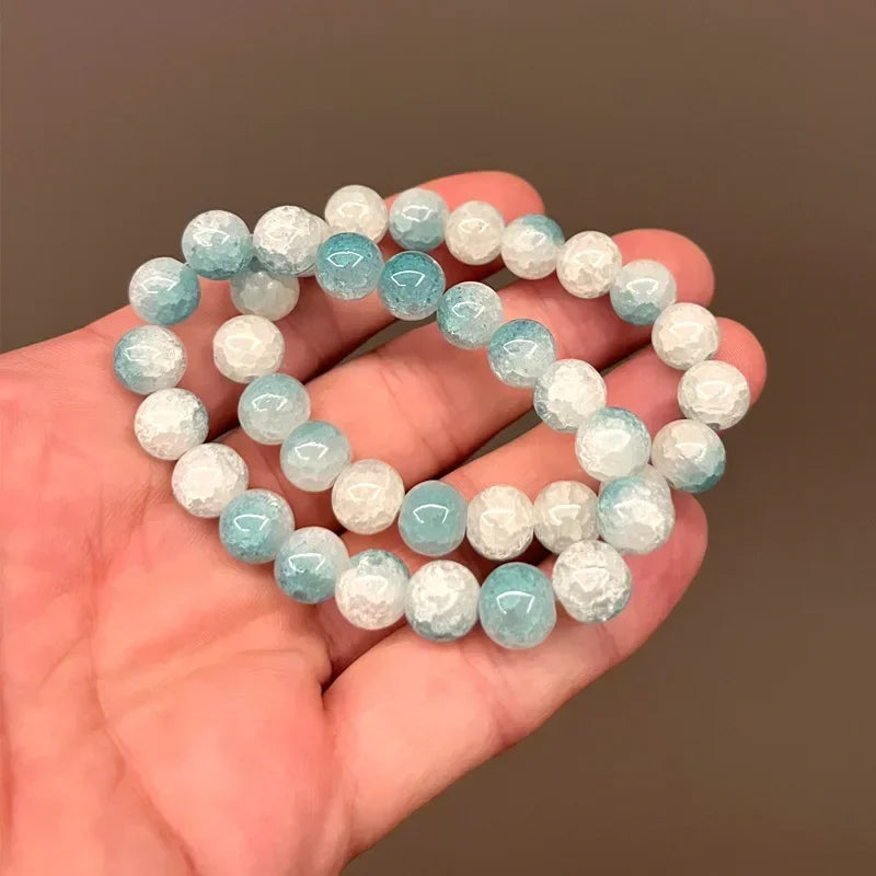 Mode Rosa Kristall Quarz Naturstein Armband Elastische Reiki Healing Energie Strang Armreifen Schmuck Perlen Liebhaber Frau Geschenk