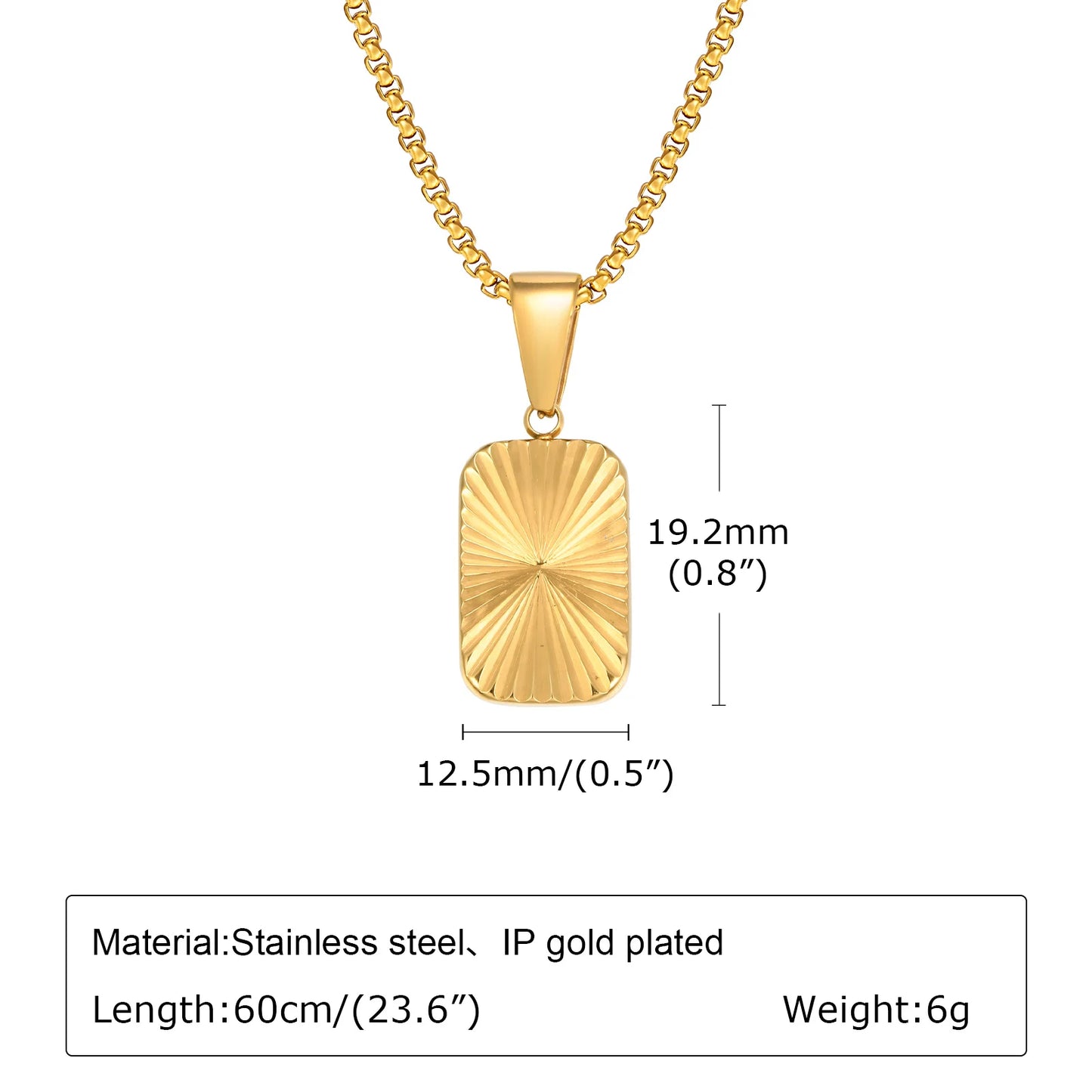 Schneiden Blumen quadratische Anhänger Halsketten für Männer Jungen, 60cm Edelstahl kleine Anhänger Kragen, stilvolle exquisite Schmuck Geschenke