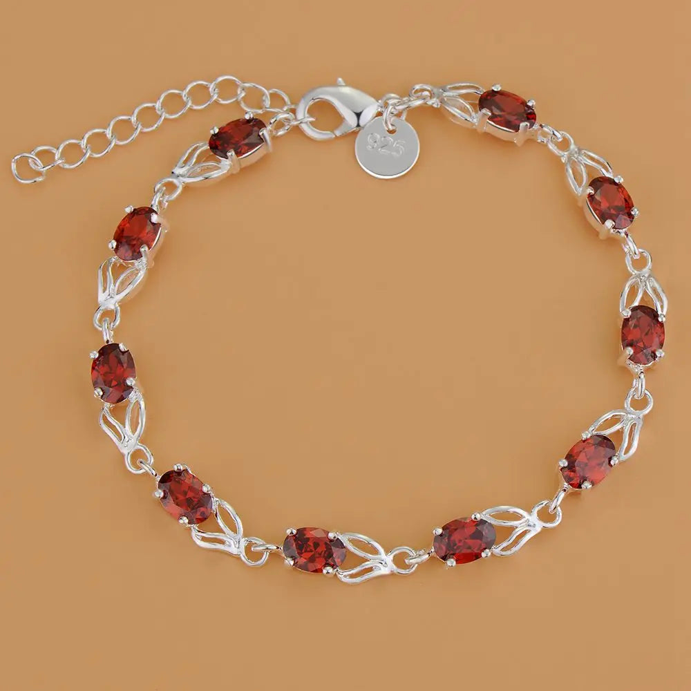Neues Armband aus 925er-Sterlingsilber, hochwertige romantische Kette für Damen, modisch, Verlobungsfeier, Hochzeit, Schmuck, Geschenk