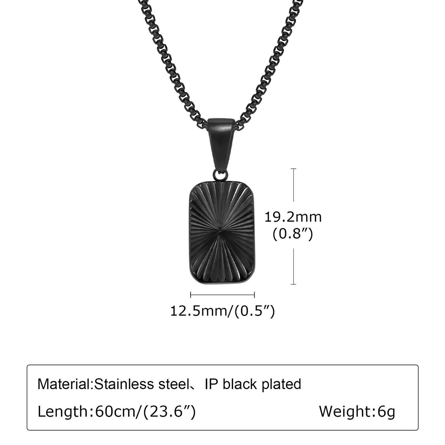 Schneiden Blumen quadratische Anhänger Halsketten für Männer Jungen, 60cm Edelstahl kleine Anhänger Kragen, stilvolle exquisite Schmuck Geschenke