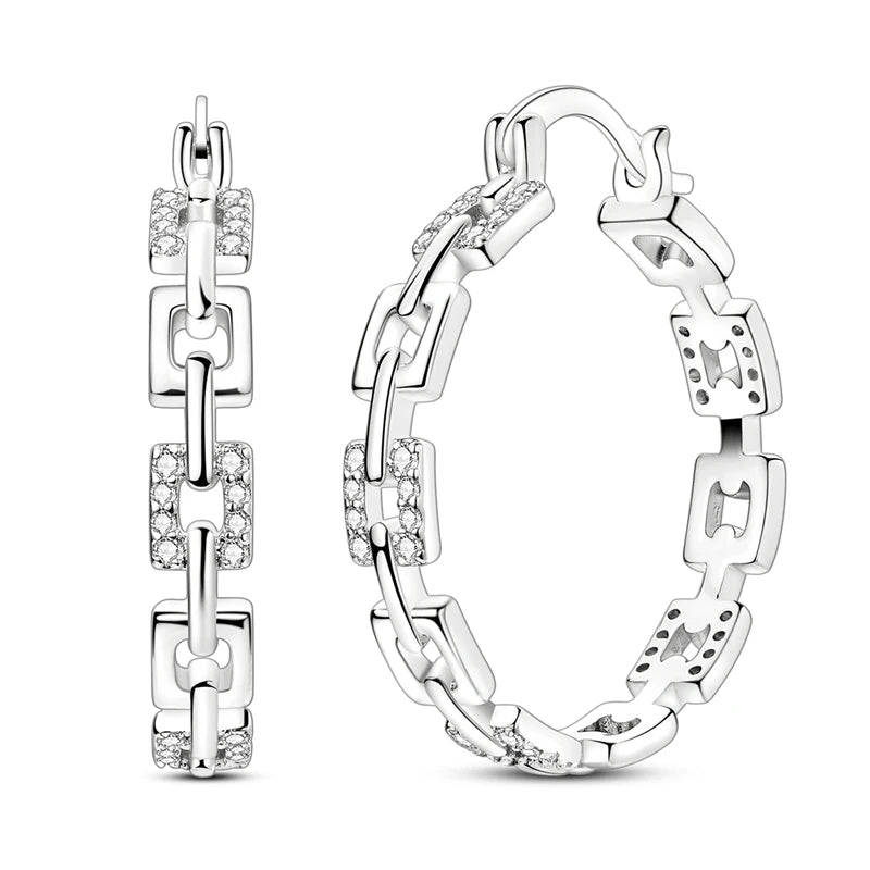 MULA 925 Sterling Silber Klee Vintage Gemusterte Ohr Ohrringe Creolen Für Frau Zirkon Original Pendientes Edlen Schmuck