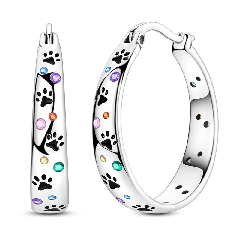 2025 neue 925 Sterling Silber Creolen Blumen Zirkon Tropfen Ohrringe Stud Für Frau Feine Geburtstag Hochzeit Schmuck Geschenke