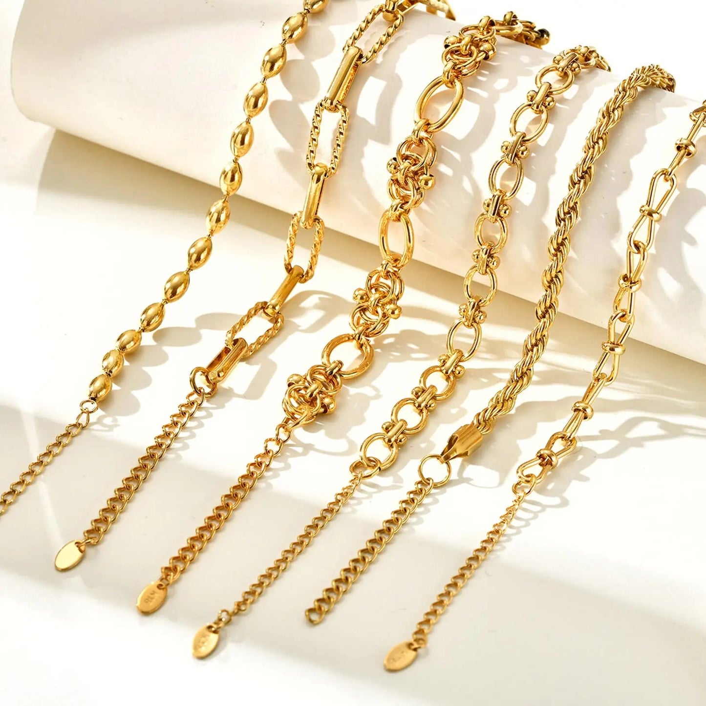 Miami Cuban Link Chain Armband für Damen, Edelstahl, goldfarben, verstellbar, minimalistische Armbänder, Schmuck, Geschenke
